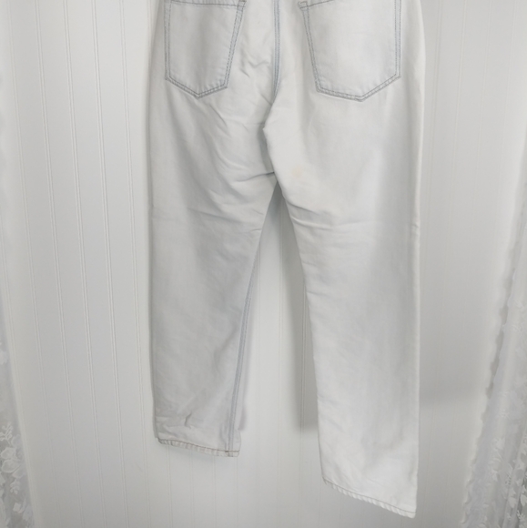 TOKYO DARLING Aeropostale High Waist Boyfriend White Embroidered Jeans S… - Picture 5 of 9